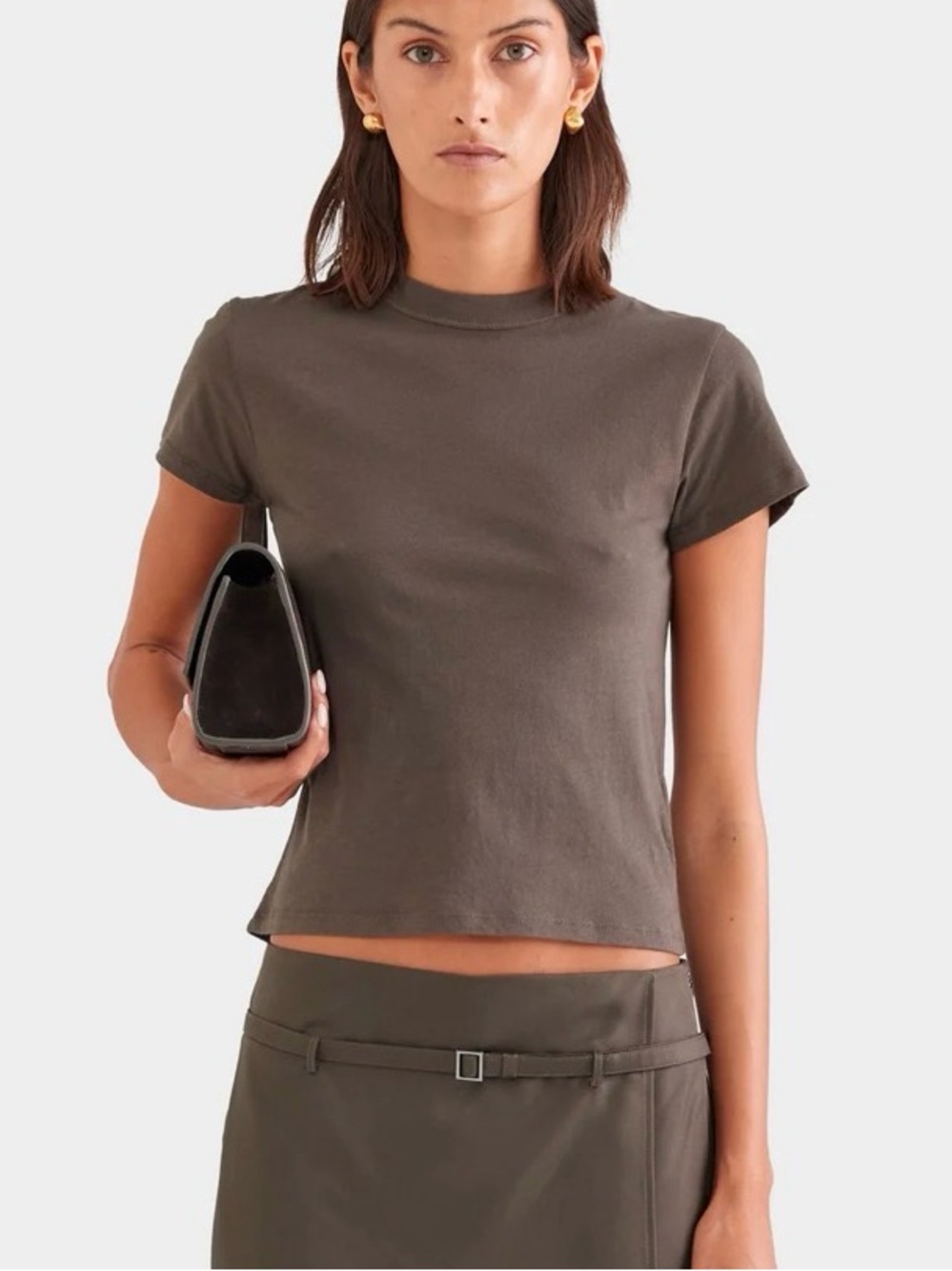 Venroy Women’s Short Sleeve Lightweight Cotton Baby Tee size small